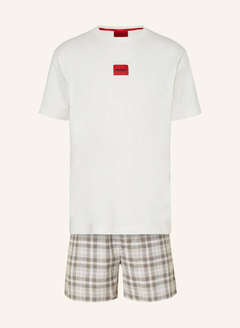 Hugo Shorty-Schlafanzug Check grau von HUGO
