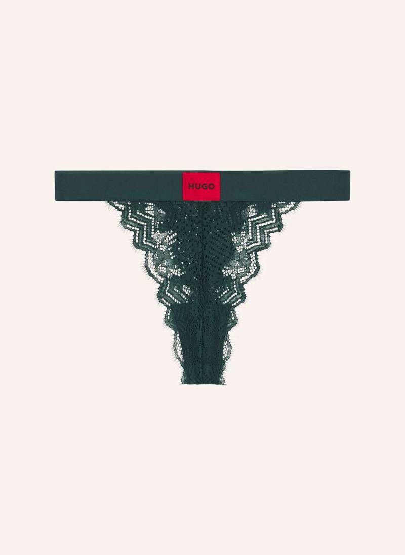 Hugo Slip String Rl Lace gruen von HUGO