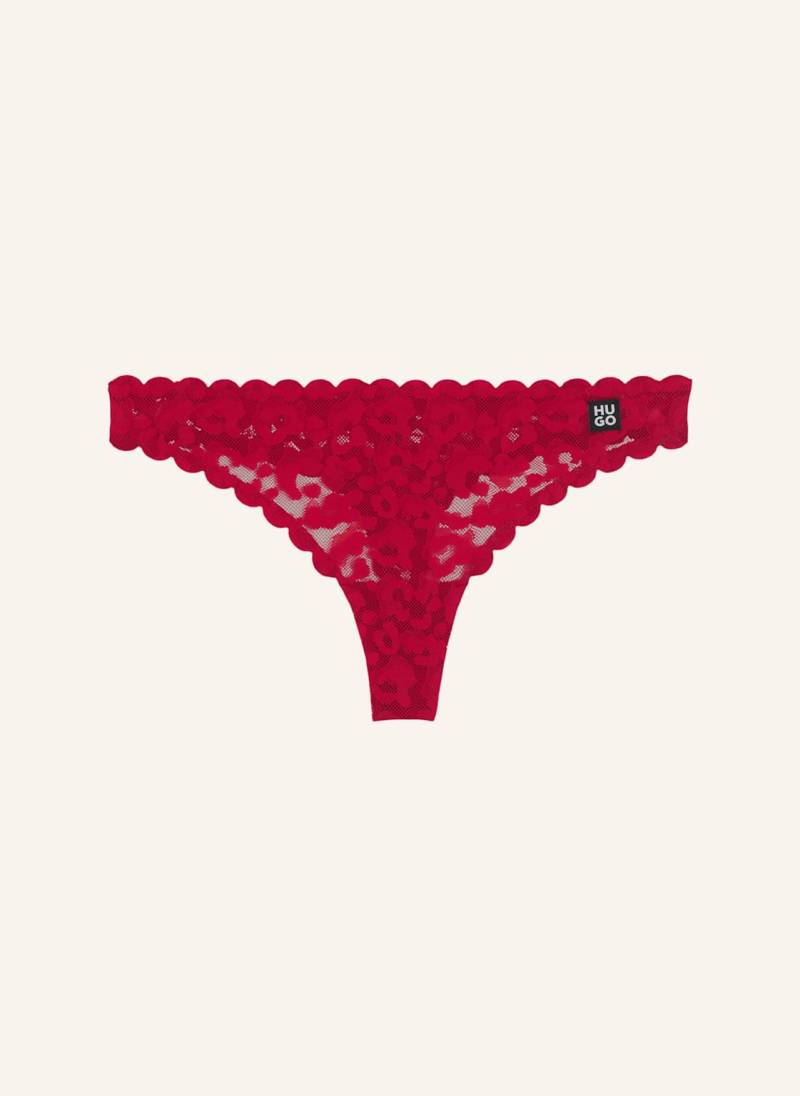 Hugo Slip Thong Leo Lace rot von HUGO