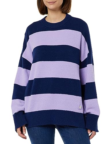 HUGO Women's Slookie Knitted-Sweater, Dark Blue406, S von HUGO