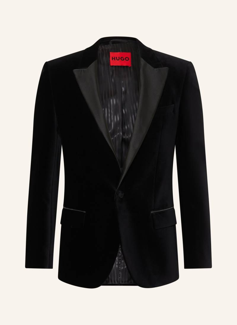 Hugo Smoking-Sakko Henry Slim Fit Aus Samt schwarz von HUGO