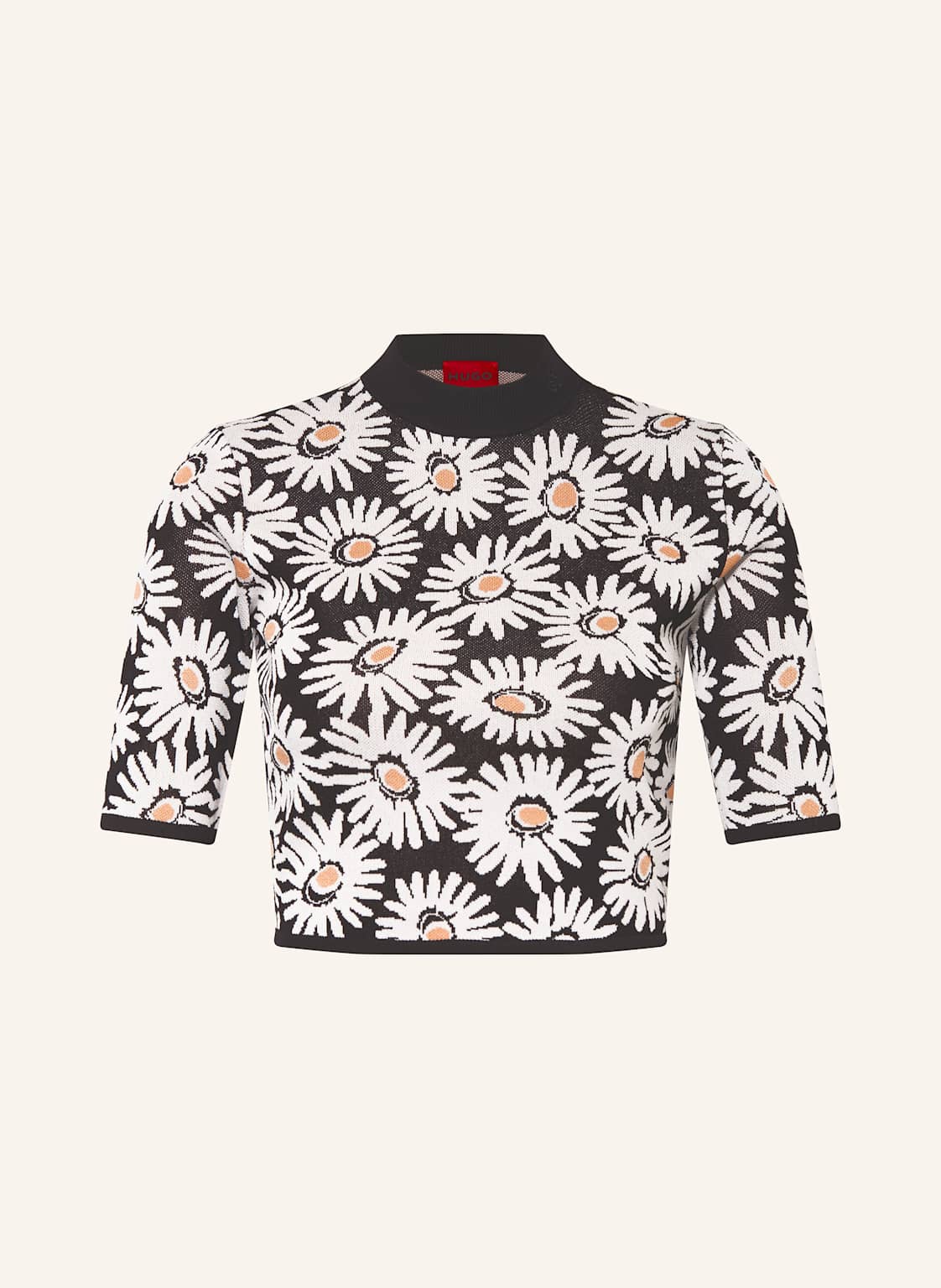 Hugo Strickshirt Slipina weiss von HUGO