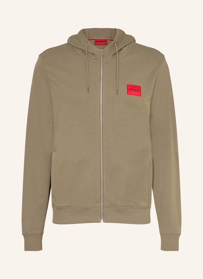 Hugo Sweatjacke Daple beige von HUGO