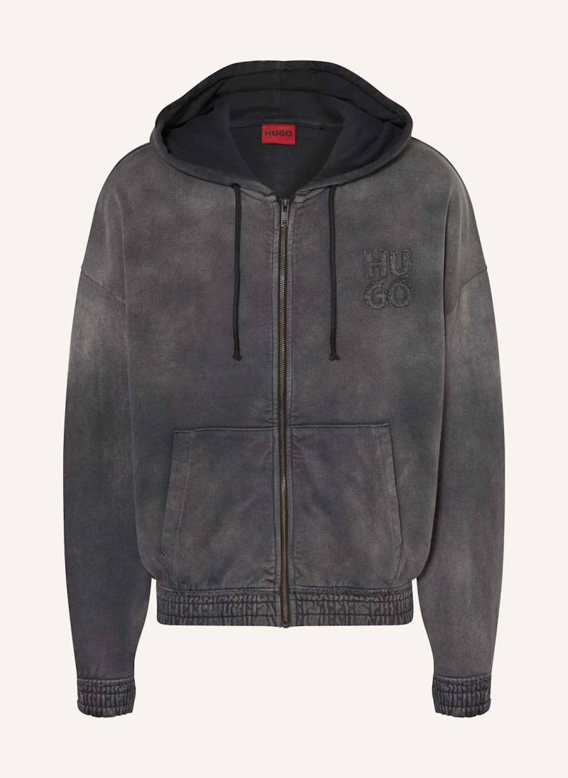 Hugo Sweatjacke Dulongo grau von HUGO