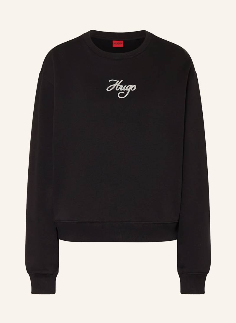 Hugo Sweatshirt Deroxina schwarz von HUGO