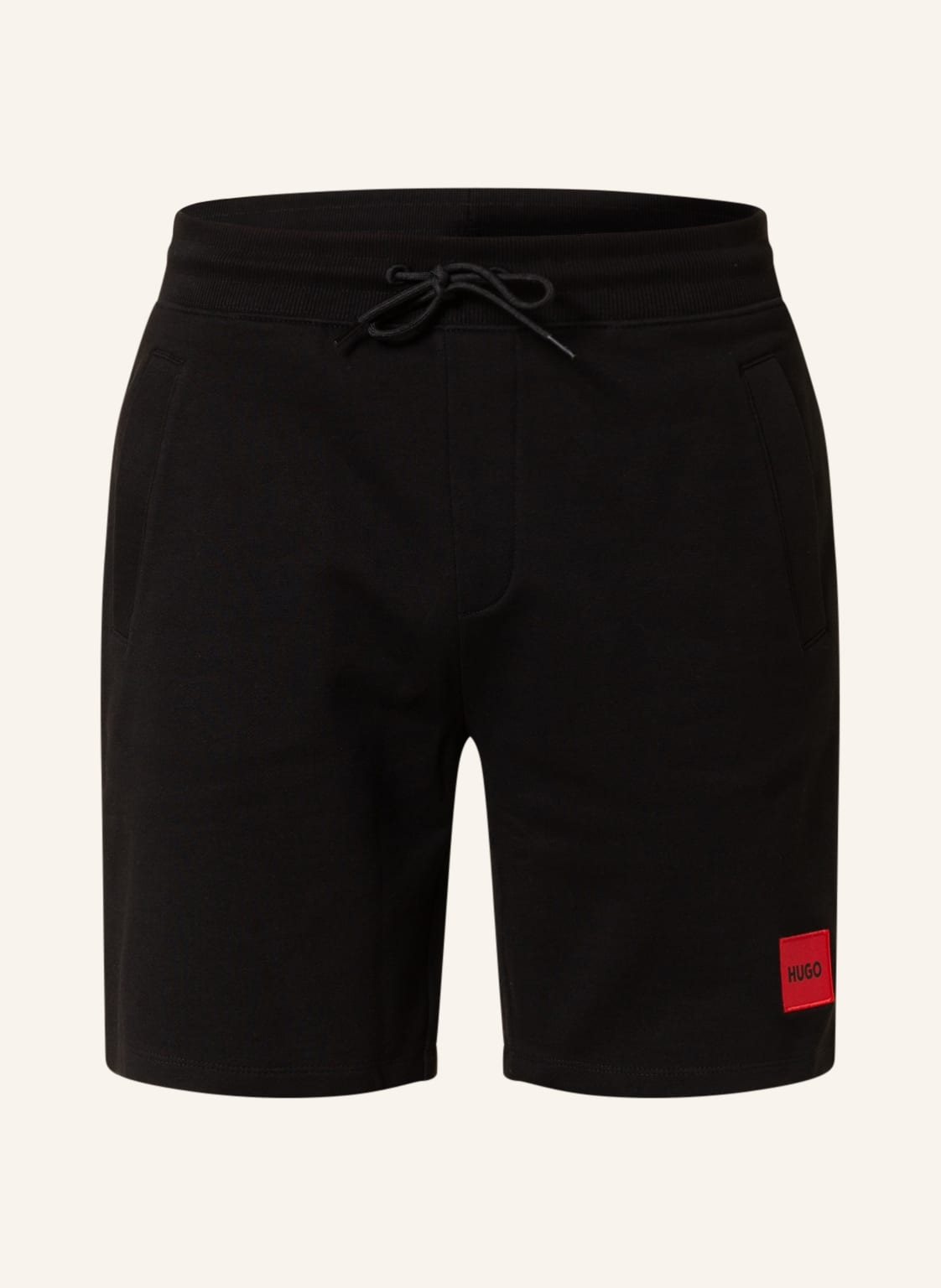 Hugo Sweatshorts Diz Regular Fit schwarz von HUGO