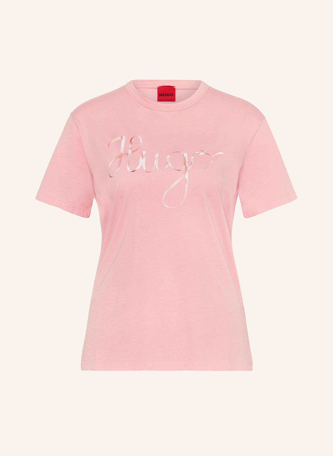 Hugo T-Shirt Damacia rosa von HUGO