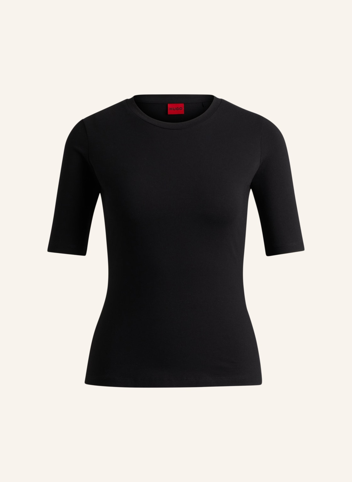 Hugo T-Shirt Darnelia Slim Fit schwarz von HUGO