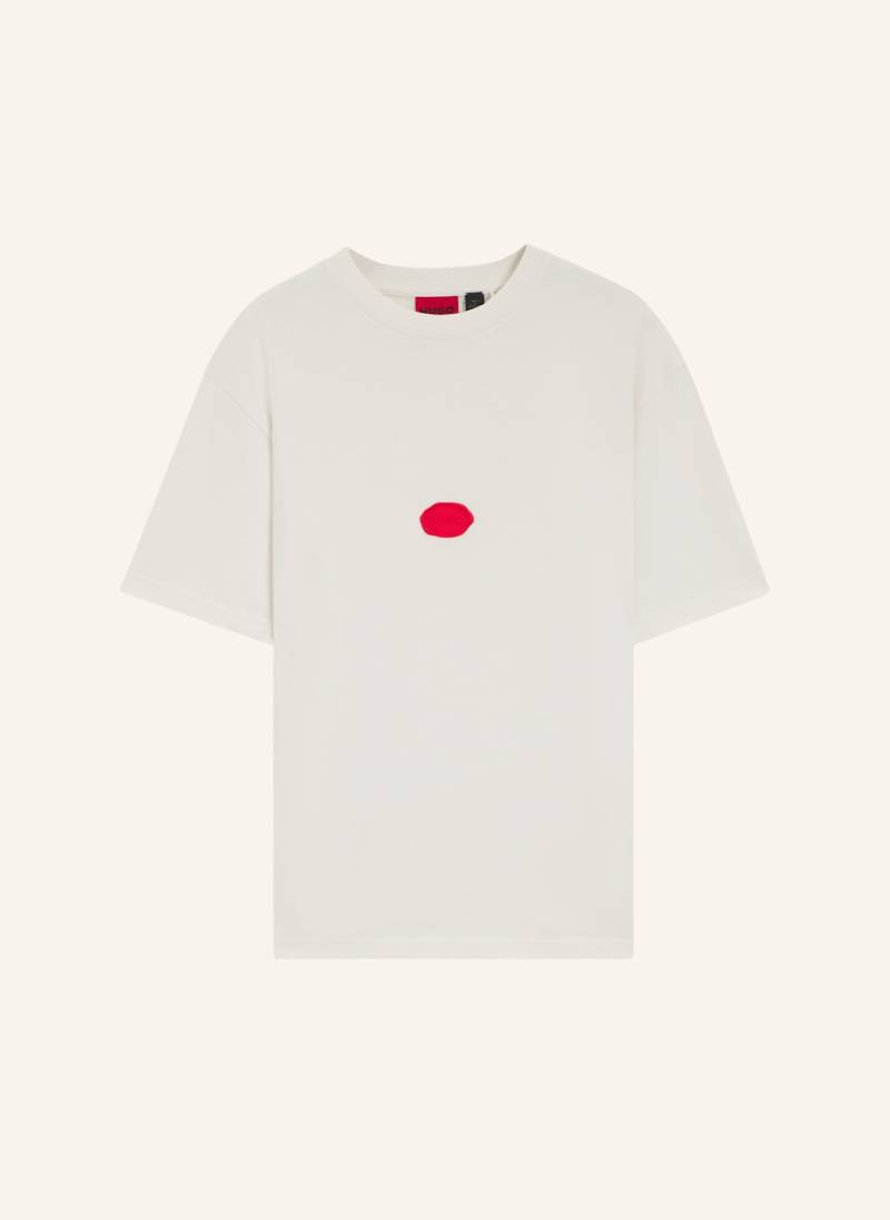 Hugo T-Shirt Divis Relaxed Fit beige von HUGO