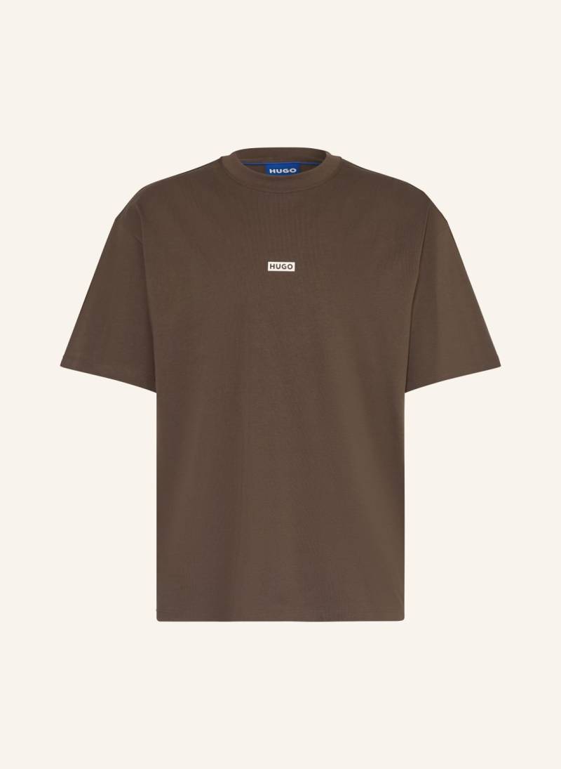 Hugo T-Shirt Nalono braun von HUGO