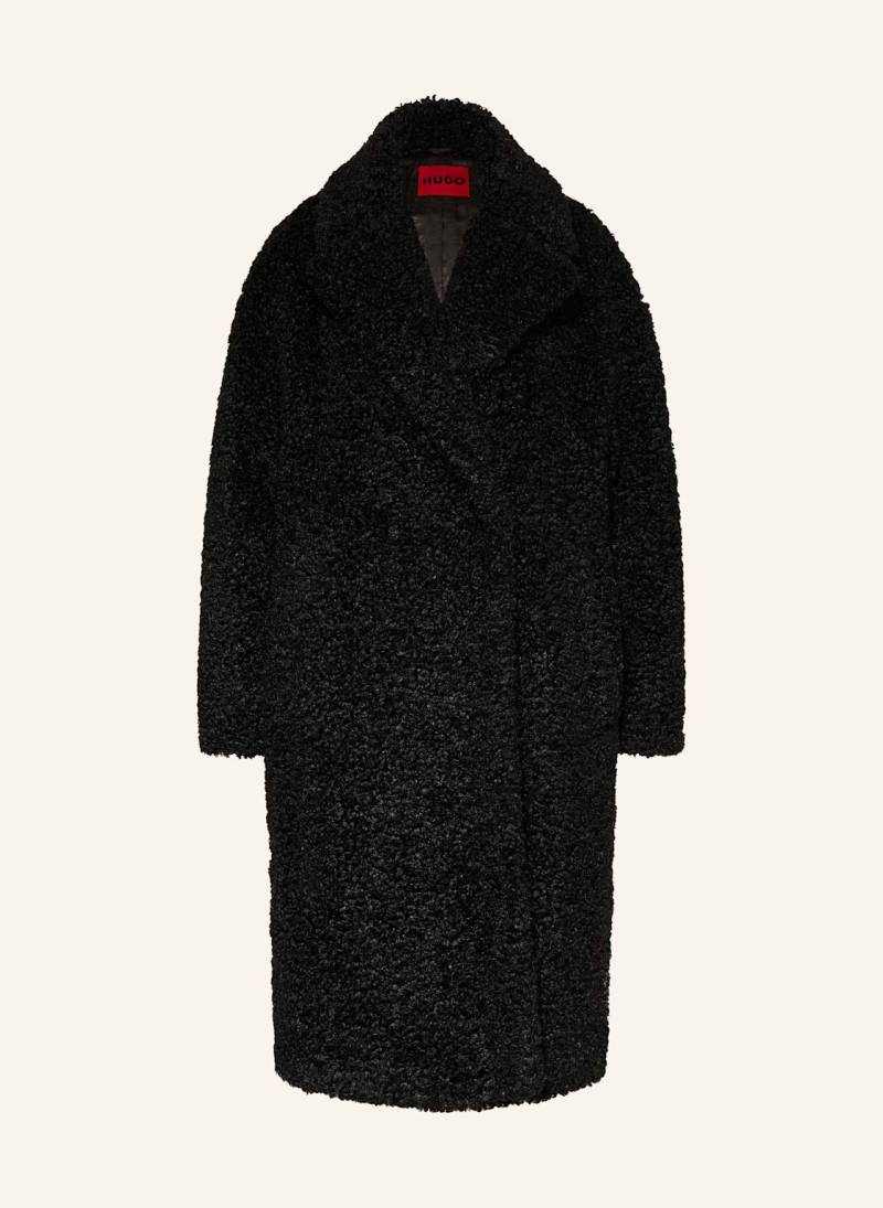 Hugo Teddyfell-Mantel Malite schwarz von HUGO