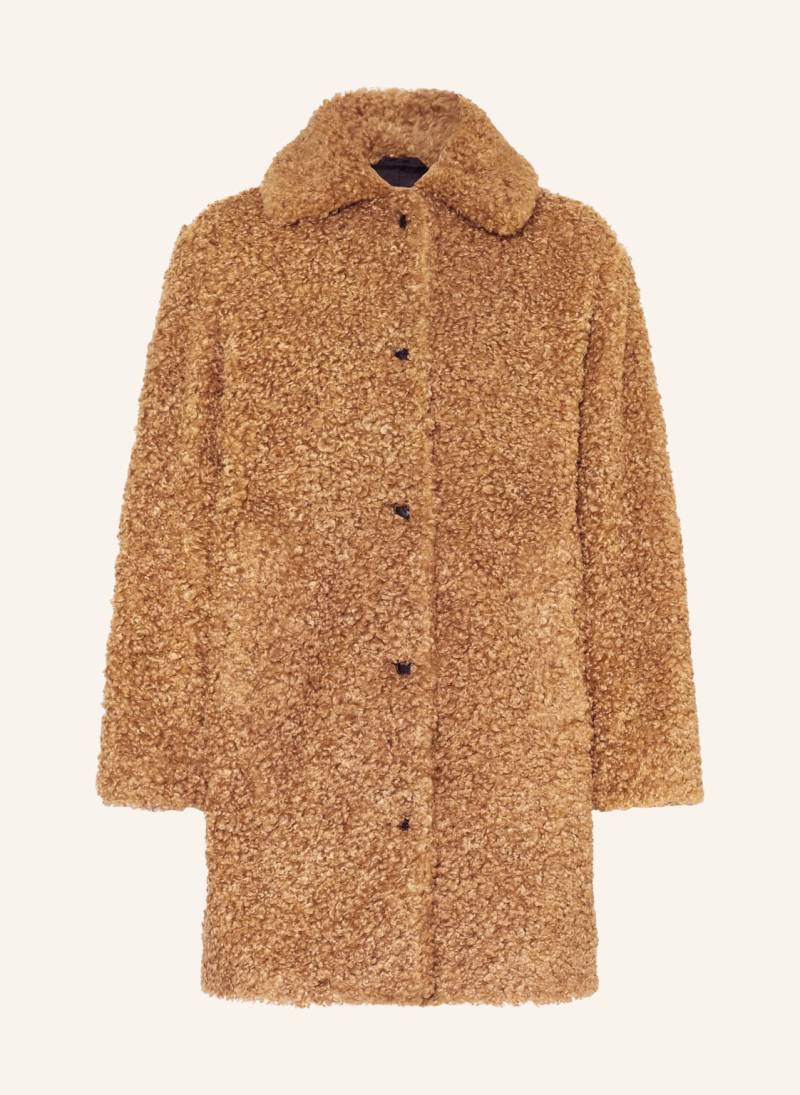 Hugo Teddyfell-Mantel Mimina-1 braun von HUGO