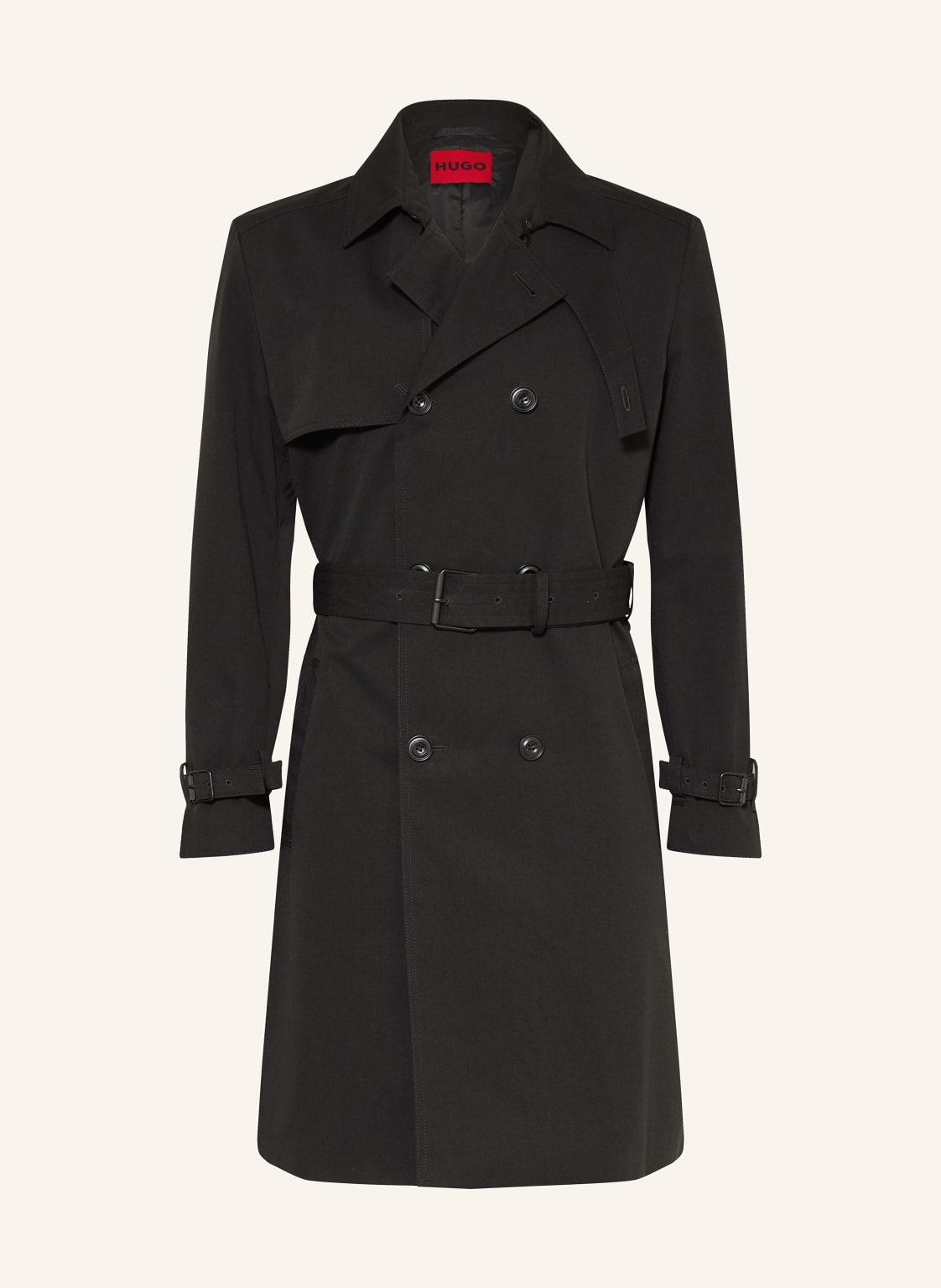 Hugo Trenchcoat Malusk schwarz von HUGO