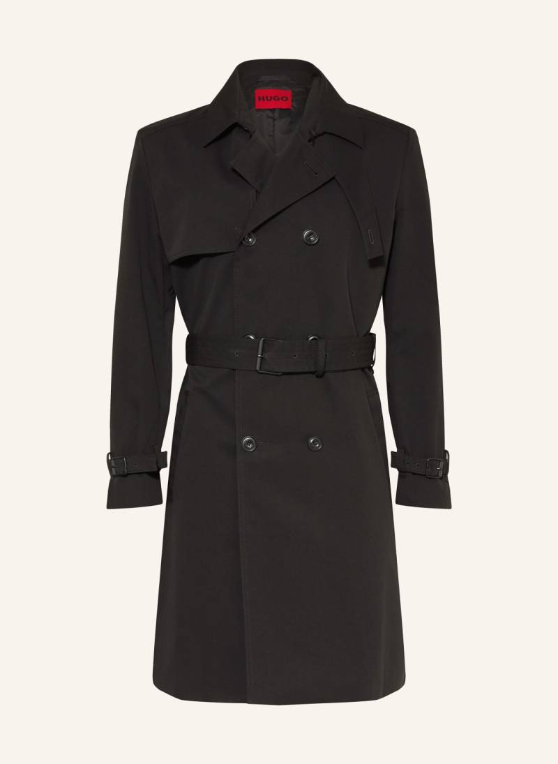 Hugo Trenchcoat Malusk schwarz von HUGO
