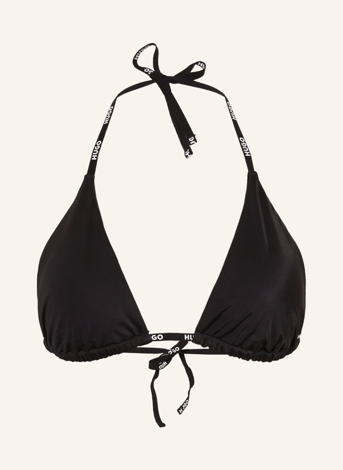 Hugo Triangel-Bikini-Top Pure schwarz von HUGO