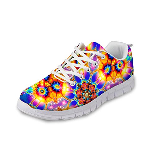 HUGS IDEA Farbenfrohe modische Damen-Sneakers, Laufschuhe, (Mehrfarbig 2), 36 EU von HUGS IDEA