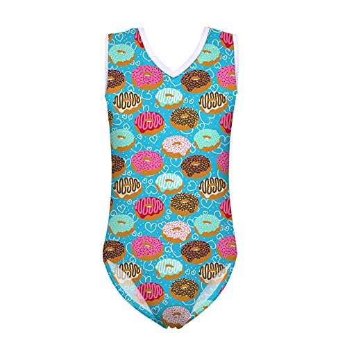 HUGS IDEA Hawaii Strandurlaub 1 Stück Badeanzug Alter 3-14 Jahre Essen Obst Donut Eis Mädchen Badeanzüge Gr. 11-12 Jahre, Donuts 1 von HUGS IDEA