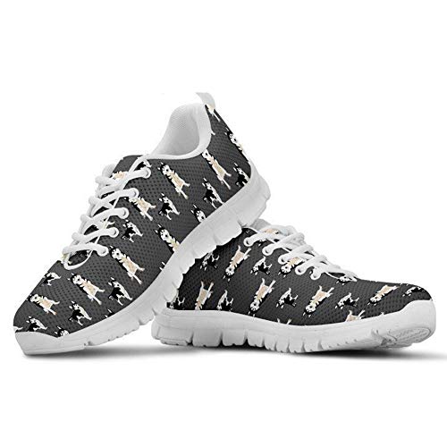 HUGS IDEA Leichte Schnürschuhe für Damen Adorable Husky Pattern Mesh Sport Tennisschuhe - EU-Größe 44 HUGS IDEA Leichte Schnürschuhe für Damen Adorable Husky Pattern Mesh Sport Tennisschuhe - EU-Größe 44 von HUGS IDEA