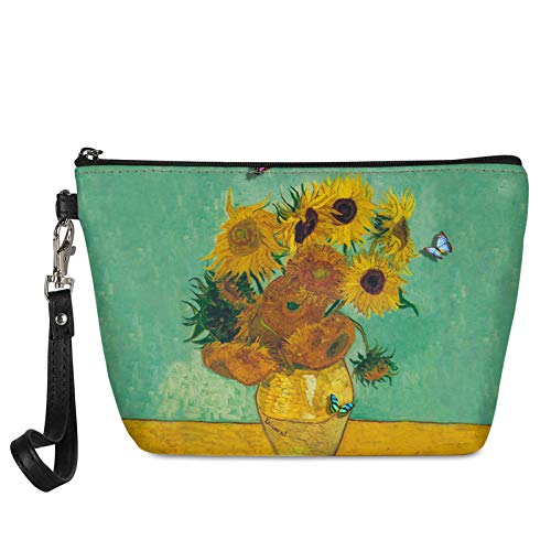 HUGS IDEA Modische Kosmetiktasche mit Tierdruck für Damen, sonnenblume, size_name von HUGS IDEA