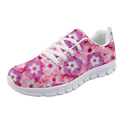 HUGS IDEA Modische abstrakte Blume Floral Art Sneaker Täglich Freizeitschuhe Ultraleicht Joggen Laufen Sport Schuhe, Pink - blume - Größe: 42 EU HUGS IDEA Modische abstrakte Blume Floral Art Sneaker Täglich Freizeitschuhe Ultraleicht Joggen Laufen Sport Schuhe, Pink - blume - Größe: 42 EU von HUGS IDEA