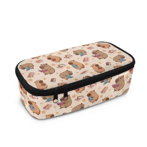 HUIACONG Kids Pencil Cases Pemcil Case Pencil Case Children Pencil Case Aesthetic Pencilcases, Capybara Buch, Einheitsgröße, Federmäppchen von HUIACONG
