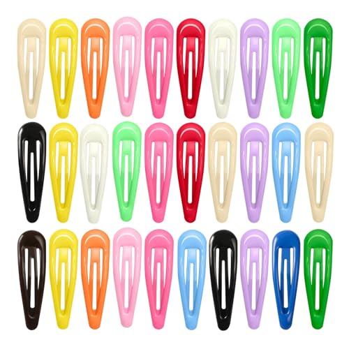 Haarspangen für Mädchen, niedliche Haarspangen in Bonbonfarben, Haar-Accessoires, rutschfeste Metall-Haarspangen für Kinder, Teenager, Frauen, verschiedene Farben, 60 Stück von HUIBOHOU