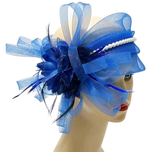 HUIFACAI 1920er Jahre Kopfschmuck Mittelalter Perlen Stirnband für Damen Festival Fascinator Haarband für Karneval Party Bühnenauftritte von HUIFACAI