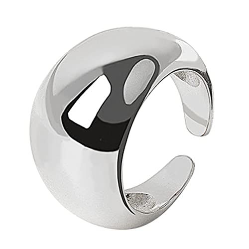 HUIFACAI Einfache, handgefertigte Ringe, übertriebene Fingerknöchel, modern, minimalistisch, offen, geometrischer Schmuck für Damen und Herren, as the pic show, Metall, Kein Edelstein von HUIFACAI