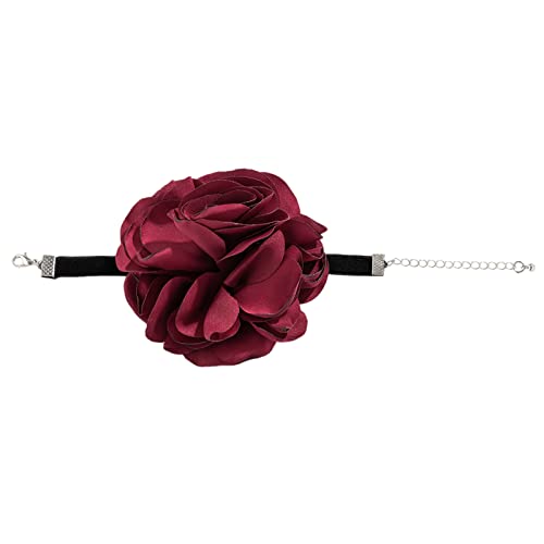 HUIFACAI Große blühende Rosen-Armbänder für Frauen, trendiger Schmuck, Geschenk, modisches Statement, breites Armband von HUIFACAI