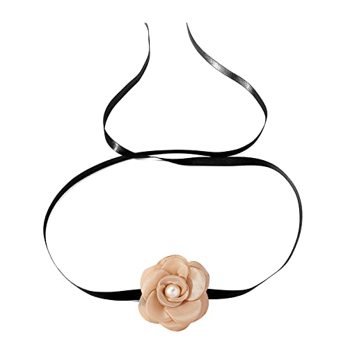 HUIFACAI Modische Damen-Halskette mit Blumen-Motiv, exquisites Halsband, Bankett-Halskette von HUIFACAI