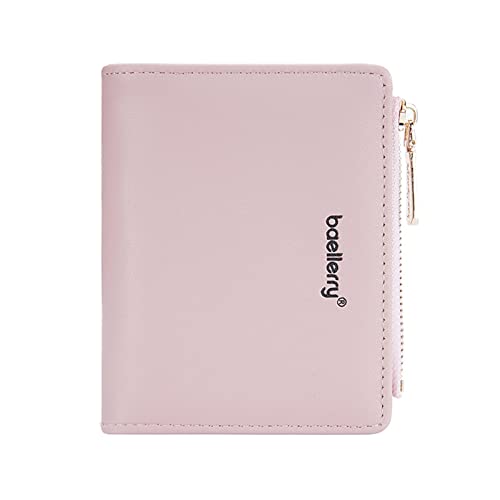 HUIFACAI Modischer Kreditkartenhalter, lässig, PU-Leder, Münzgeldbörse, Geldbörse für Damen und Mädchen, Business-Geschenk, Pink, as the pic show von HUIFACAI