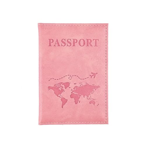 HUIJIQX Kartenetui aus PU-Leder, schlicht, modisch, Reisepasshülle, weltweit, dünn, schlank, Reisepasshülle, Brieftasche, Geschenk, rose, Einheitsgröße HUIJIQX Kartenetui aus PU-Leder, schlicht, modisch, Reisepasshülle, weltweit, dünn, schlank, Reisepasshülle, Brieftasche, Geschenk, rose, Einheitsgröße von HUIJIQX