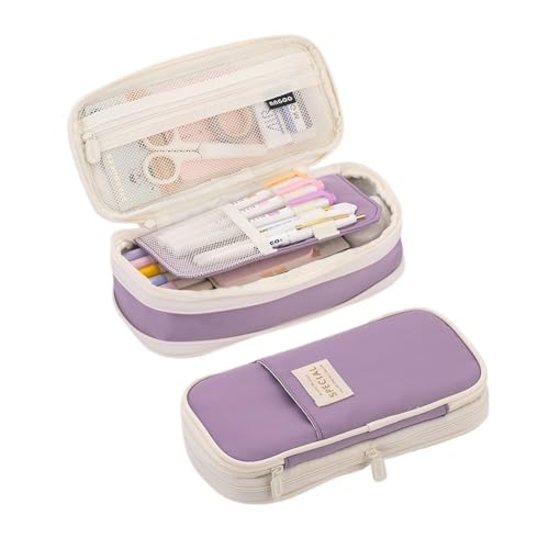 HUIJIQX Kreatives Federmäppchen, großes Fassungsvermögen, doppellagig, Schultasche, Schreibwaren für Mädchen, Nr. 2, Einheitsgröße von HUIJIQX