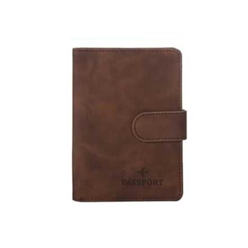 HUIJIQX Reisepasshülle aus Leder, wasserdicht, Reisepasshülle, Kreditkartenetui, niedliches Reisepassbuch für Damen/Herren, Schnalle, Reisepasshülle, B Kaffee, Einheitsgröße HUIJIQX Reisepasshülle aus Leder, wasserdicht, Reisepasshülle, Kreditkartenetui, niedliches Reisepassbuch für Damen/Herren, Schnalle, Reisepasshülle, B Kaffee, Einheitsgröße von HUIJIQX