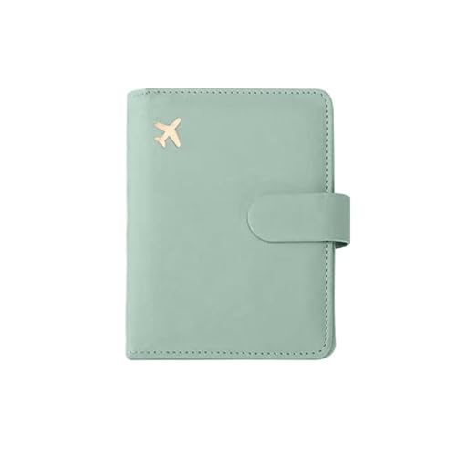 HUIJIQX Reisepasshülle aus Leder, wasserdicht, Reisepasshülle, Kreditkartenetui, niedliches Reisepassbuch für Damen/Herren, Schnalle, Reisepasshülle, Hellgrün, Einheitsgröße HUIJIQX Reisepasshülle aus Leder, wasserdicht, Reisepasshülle, Kreditkartenetui, niedliches Reisepassbuch für Damen/Herren, Schnalle, Reisepasshülle, Hellgrün, Einheitsgröße von HUIJIQX