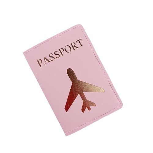 HUIJIQX Reisepasshülle für Paare, Heißprägung, einfaches Flugzeug, für Damen und Herren, Reisepasshülle, modisches Hochzeitsgeschenk, 25, Einheitsgröße von HUIJIQX