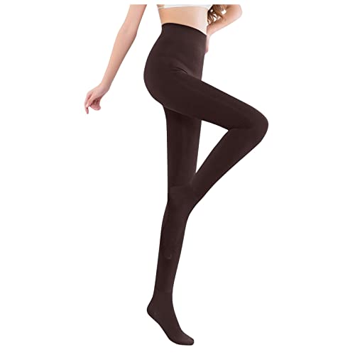 HUIPENG Damen-Thermostrumpfhosen Transluzente Strumpfhosen Perfekte Beine Thermo-Leggings mit Innenfleece Doppellagige warme Fleece-Hosen Warme Leggings Thermo-Strumpfhosen für Damen von HUIPENG