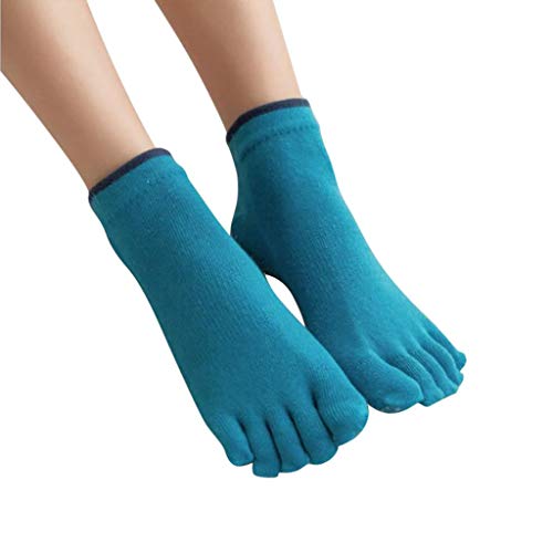 HUIPENG Damen-Zehensocken Netzsocken Kristall Spitzensocken Atmungsaktive Bunte Streifen Weich Niedlich Bequem Sport Stoppersocken von HUIPENG