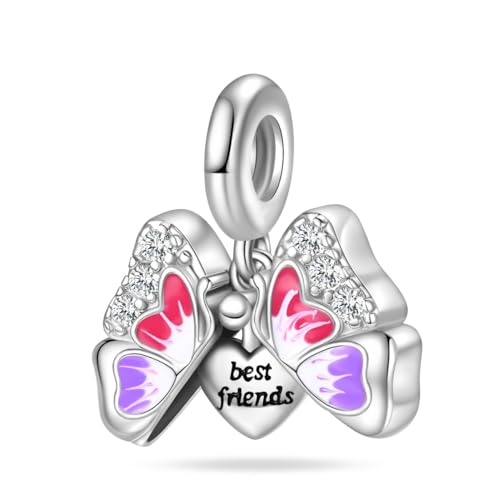 HUIPOJUE Schmetterling Charm Anhänger Damen Personalisiertes 3D Design Universelles Armbandzubehör HUIPOJUE Schmetterling Charm Anhänger Damen Personalisiertes 3D Design Universelles Armbandzubehör von HUIPOJUE