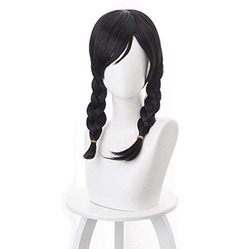 HBYLEE- Wig Anime Cosplay Anniversary D.Va Youth Campus Skin Twist Cosplay Anime Wig[Farbe:Onecolor] von HUISNE