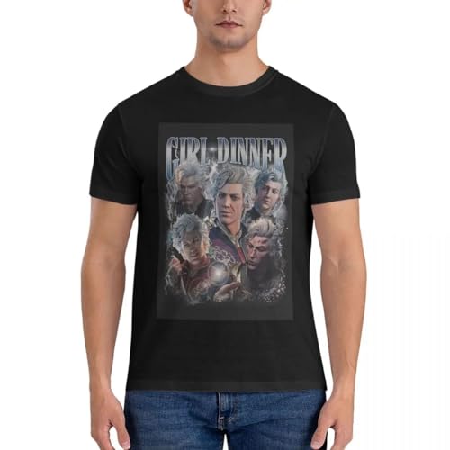 HUIYIPU 100-Cotton-Astarion-Baldurs-Gate-3-Girl-Dinner-Vintage-1-T-shirt-Male-Oversized-T von HUIYIPU