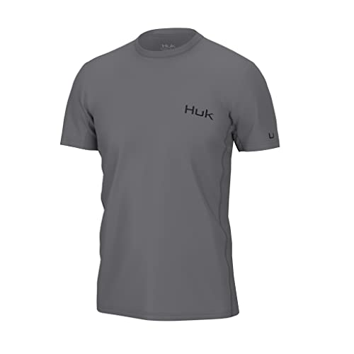 HUK Herren Icon X Kurzarm-Shirt, Fischerhemd mit Sonnenschutz Hemd, nachteule, XX-Large von HUK