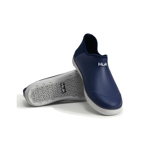 HUK Herren Rogue Wave Waterproof Fishing Shoes with Superior Traction & Comfortable Eva Footbed Gummistiefel, Naval Academy, 42 EU von HUK