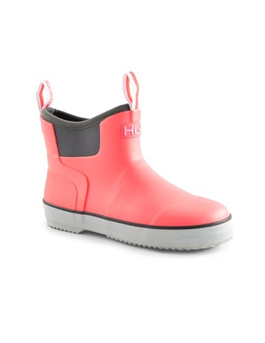 HUK Unisex-Kinder Rogue Wave Shoe, High-Performance Fishing & Deck Boot for Youth Stiefelette, Korallenrot von HUK