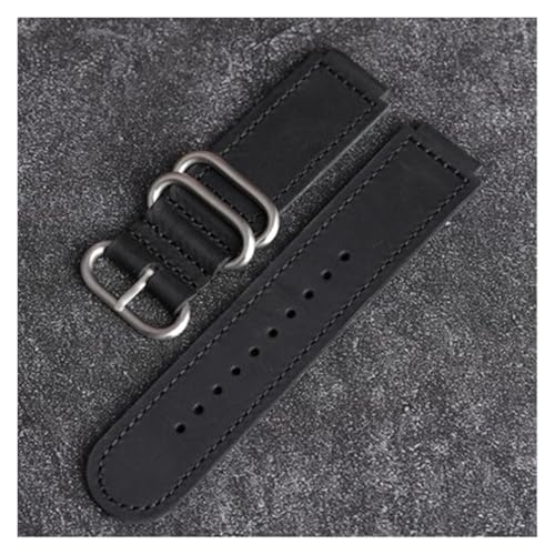 yaoqijie Echtes Leder Uhrenarmband Kompatibel mit Casio Armband Männer weibliches konvexes Lederband 18mm 16mm Modearmband lasting, 16mm, agate von HUKILU