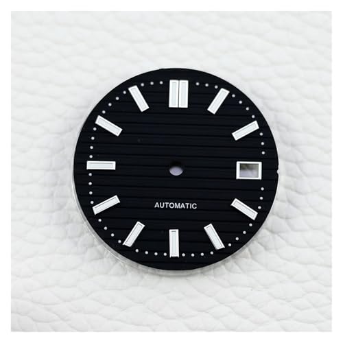 yaoqijie NH35 Uhr Zifferblatt 29,8mm Grün Leuchtende Zifferblatt Zubehör Teile for Herren Uhr Fall for NH34 nh35 Bewegung Modifiziert Lasting(Black dial) von HUKILU