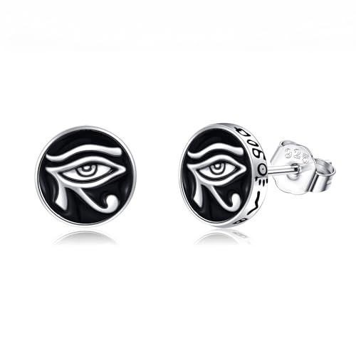 Ägyptische Ohrringe Sterling Silber Auge des Horus Ohrringe Auge Ohrringe ägyptischen Schmuck für Frauen von HUKKUN