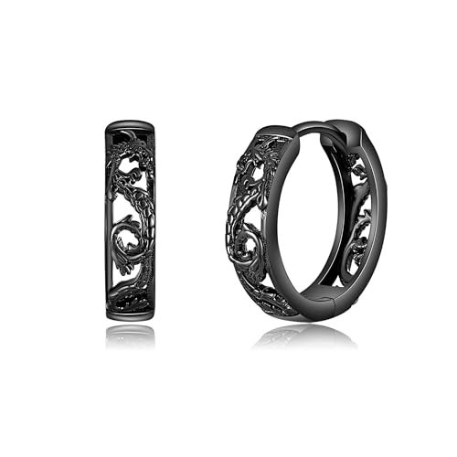 Drachen Ohrringe 925 Sterling Silber Drachen-Ohrringe für Frauen Drachenschmuck Geschenke für Frauen von HUKKUN