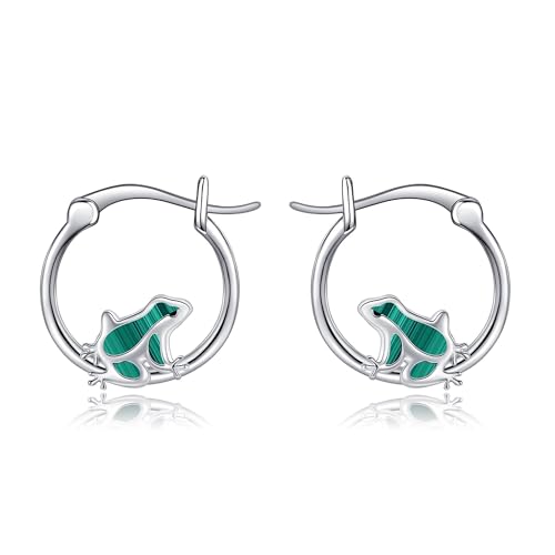 Frosch Ohrringe Silber Frosch Creolen Klein Frosch Schmuck Damen Frosch Deko Frosch Ohrringe Silber Frosch Creolen Klein Frosch Schmuck Damen Frosch Deko von HUKKUN