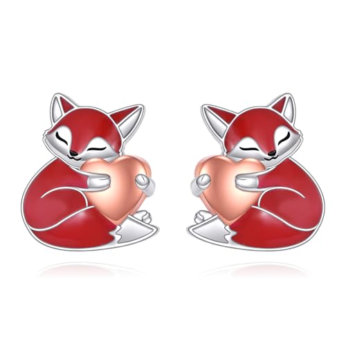 Fuchs Ohrring Sterling Silber Fuchs Ohrstecker Schmuck Geschenke für Frauen Füchse Liebhaber Fuchs Ohrring Sterling Silber Fuchs Ohrstecker Schmuck Geschenke für Frauen Füchse Liebhaber von HUKKUN
